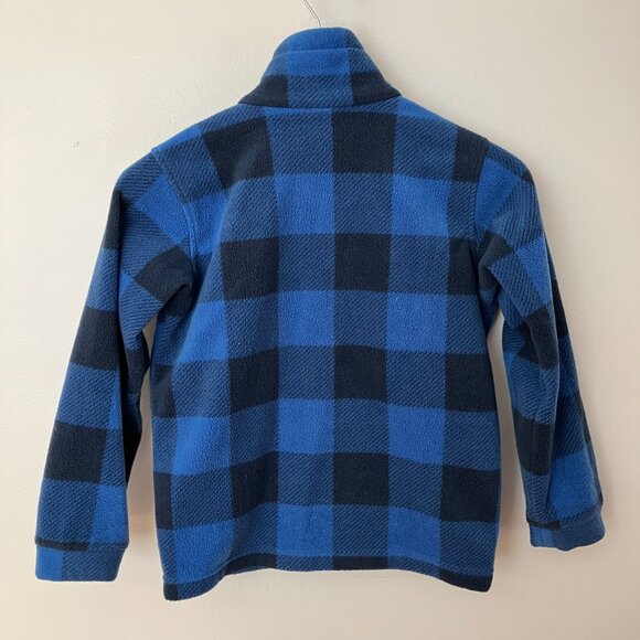 Youth 8 Columbia Benton Springs Plaid Print Fleece Jacket - Picture 4 of 4